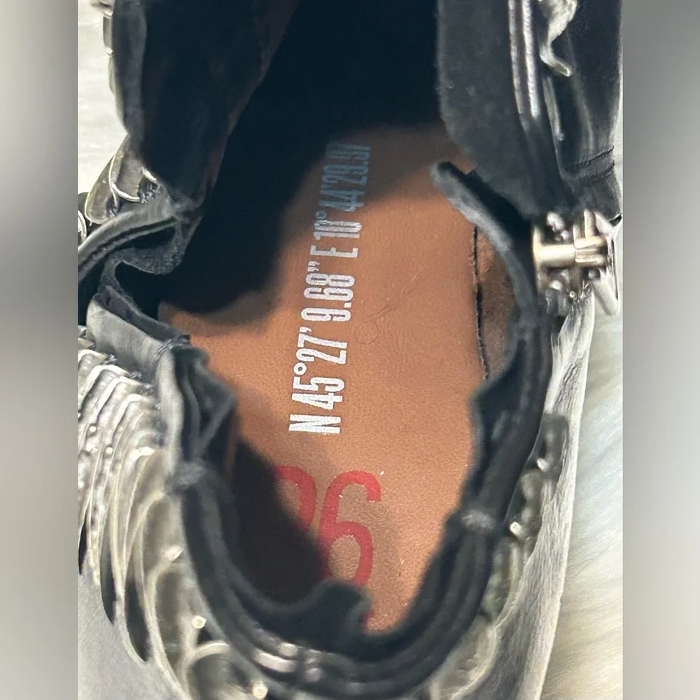A.S. 98 On The Edge Iker Black and Silver Boots - Picture 11 of 11